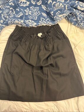 J. Crew Classic Black Elastic-Waist Skirt